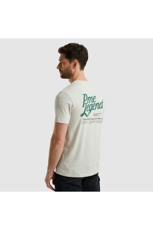 PME Legend PME Legend short sleeve r-neck single jersey 113110 7013 - bone white