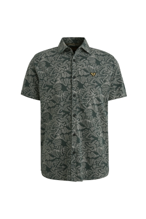 PME Legend PME Legend short sleeve shirt print on jersey Overhemd 6147 - green gables
