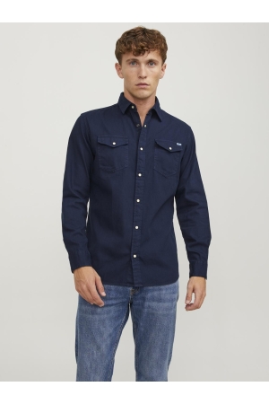 Jack & Jones Jack & Jones jjesheridan shirt l/s noos Overhemd dark navy slim