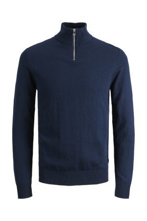 Jack & Jones Jack & Jones jjeemil knit half zip noos Trui navy blazer