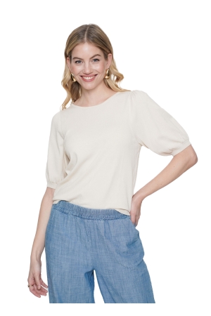 Geisha Geisha pull shoulderpleads 54006-10 Trui 721 light sand