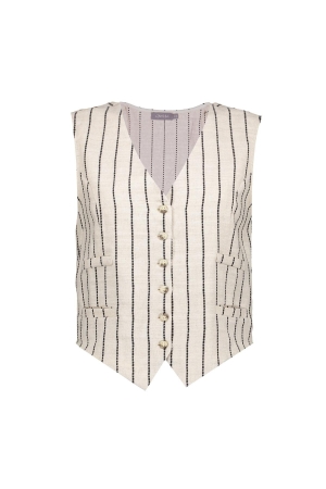 Geisha Geisha gilet 55126-20 720 sand/black