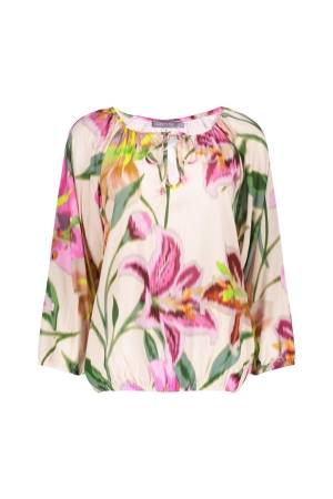 Geisha Geisha top 53247-20 Tops en Singlets 718 ecru/pink