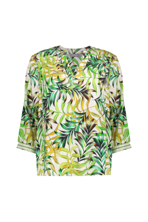 Geisha Geisha top 53254-20 Tops en Singlets 10 off-white/green