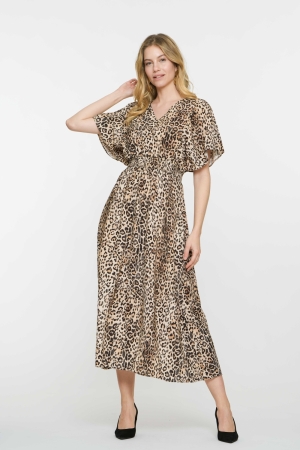 Geisha Geisha dress 57092-20 Jurk 720 sand/black