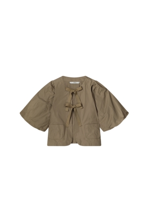 SUMMUM SUMMUM blouse taft Blouse 703 khaki