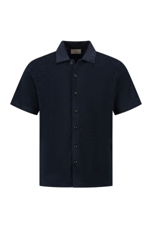 DSTREZZED DSTREZZED myron shortsleeve shirt Overhemd 649 dk. navy