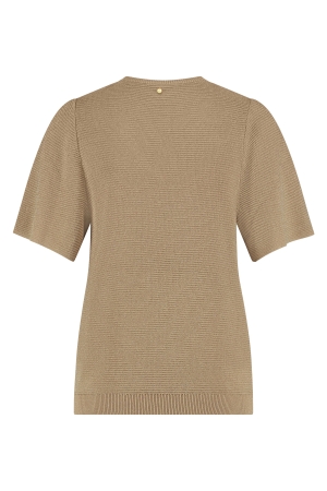 Tramontana Tramontana v-neck lurex jumper  y07-15-601 Trui 002000-sand