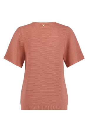 Tramontana Tramontana v-neck lurex jumper  y07-15-601 Trui 003625-papaya