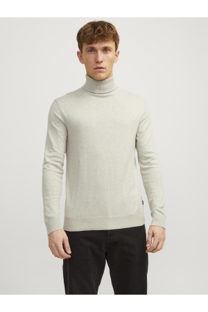 Jack & Jones Jack & Jones jjeemil knit roll neck noos Trui oatmeal melange