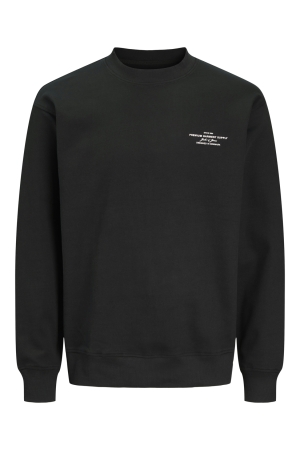 Jack & Jones Jack & Jones jprblachad branding sweat crew neck ln Sweater black