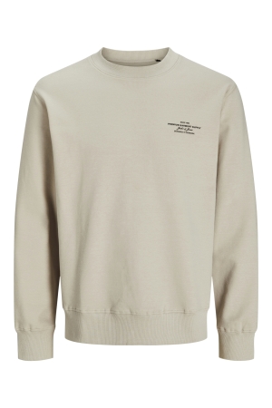 Jack & Jones Jack & Jones jprblachad branding sweat crew neck ln Sweater silver lining