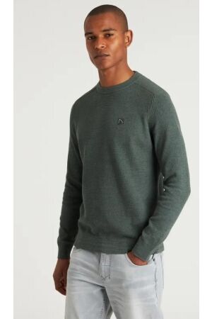Chasin Chasin knitwear ls r-neck e53 - dk.green