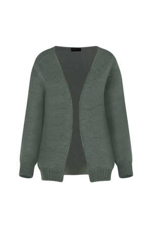 Elvira Casuals Elvira Casuals e4 24-011 cardigan suzan Vest 3 green