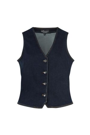 Elvira Casuals Elvira Casuals e4 24-038 gilet cristy Gilets 383 dark denim