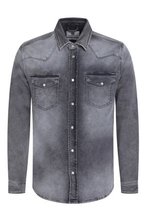 Gabbiano Gabbiano 335536 overhemd Overhemd 202 grey