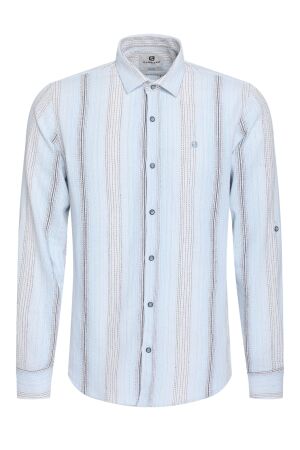 Gabbiano Gabbiano 335547 overhemd ss Overhemd 4001 bright blue