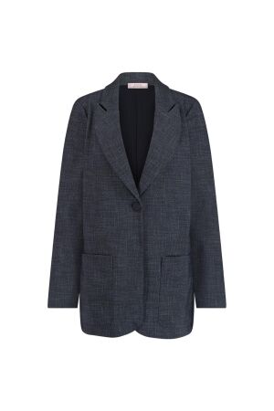Studio Anneloes Studio Anneloes daan bnd dnm tweed blazer 11940 Blazers 6100 midnight blue