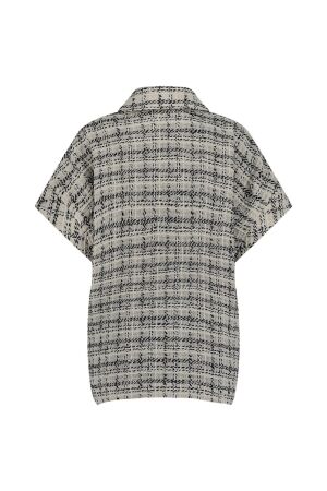 Studio Anneloes Studio Anneloes norah tweed waistcoat 11953 Gilets 1469 kit/dark blue