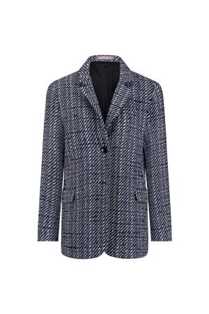 Studio Anneloes Studio Anneloes sofie tweed blazer 11957 Blazers 6914 dblue/kit