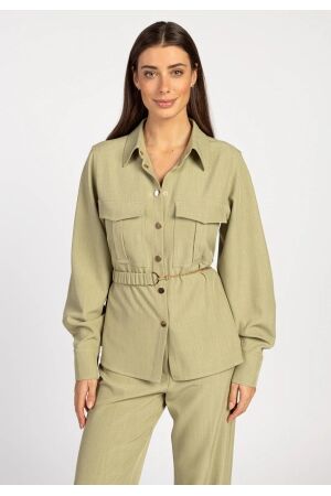Aaiko Aaiko zoe pes 681 Blouse 150318 linden green