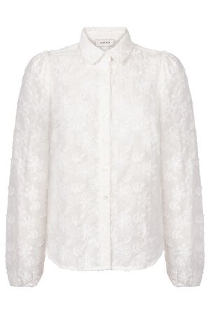Aaiko Aaiko lien long sleeve co 510 Blouse 114300 les blancs