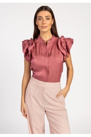 Aaiko Aaiko gezana vis 355 T-shirt Korte mouw 171614 dusty berry