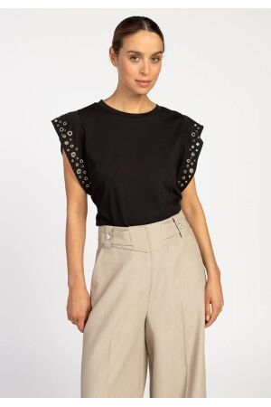 Aaiko Aaiko julie co 188 T-shirt Korte mouw 900 black