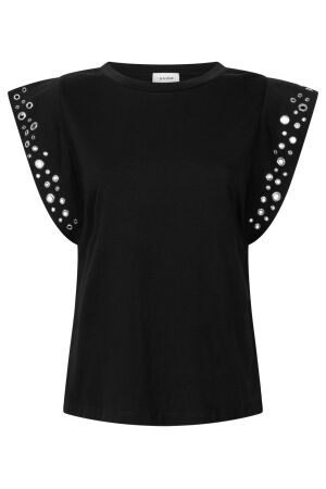 Aaiko Aaiko julie co 188 T-shirt Korte mouw 900 black