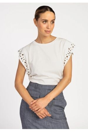 Aaiko Aaiko julie co 188 T-shirt Korte mouw 114300 les blancs