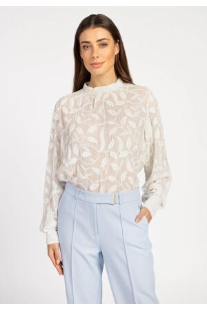 Aaiko Aaiko quinty embroidery vis 582 T-shirt Korte mouw 114300 les blancs
