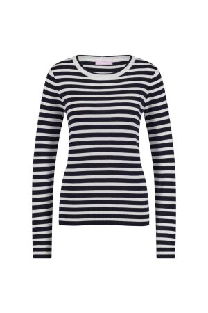 Studio Anneloes Studio Anneloes luna stripe pullover 91500 Trui 6911 dark blue/off white