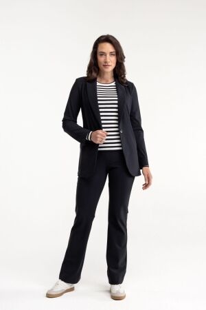Studio Anneloes Studio Anneloes flair bonded trousers 94800 Flared 9000 black