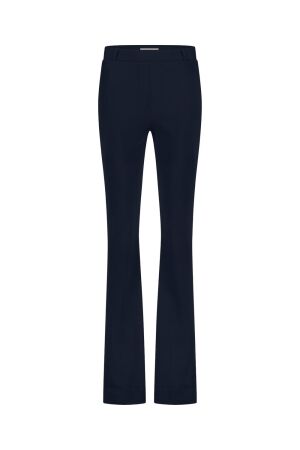 Studio Anneloes Studio Anneloes flair long bonded trousers 94812 Flared 6900 dark blue