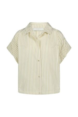 Nukus Nukus catalina blouse stripe Blouse 131 offwhite/sand