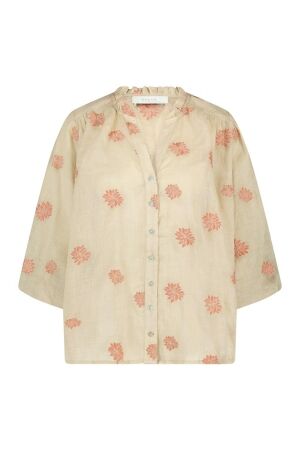 Nukus Nukus tina blouse embroidery Blouse 9 sand