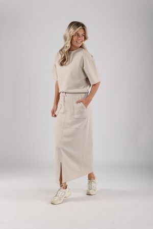 Nukus Nukus maartje skirt lurex 239 sand/gold