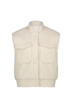 Nukus Nukus mia gilet boucle Gilets 17 off white