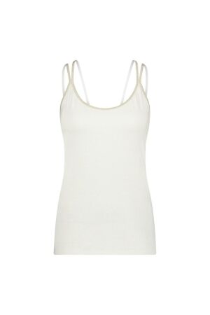 Nukus Nukus carlijn singlet Tops en Singlets 126 offwhite/gold