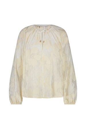 Nukus Nukus yoni top embroidery T-shirt Lange mouw 56 off white
