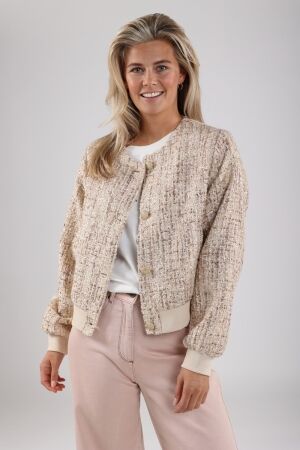Nukus Nukus maureen jacket paillet Jackets 252 sand/powder