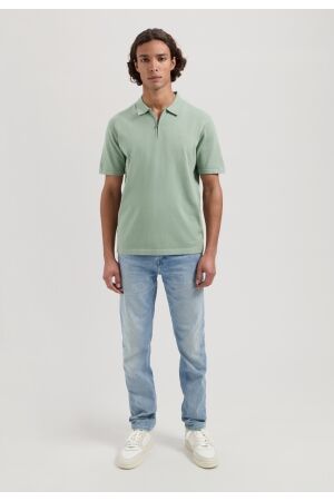 DSTREZZED DSTREZZED dorian zip polo Poloshirts 561 lily pad
