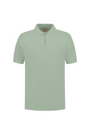 DSTREZZED DSTREZZED dorian zip polo Poloshirts 561 lily pad
