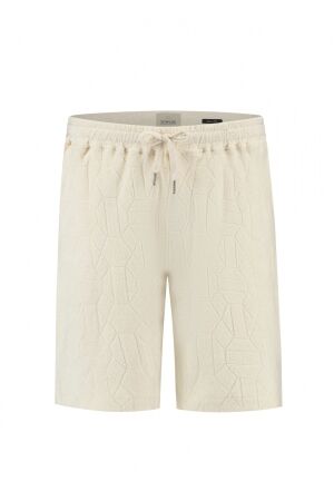 DSTREZZED DSTREZZED logan shorts jaquard towelling Korte broeken 102 offwhite