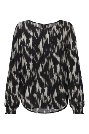 Only Only onlelite life l/s top noos ptm T-shirt Lange mouw black scarlett