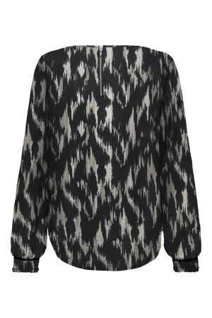Only Only onlelite life l/s top noos ptm T-shirt Lange mouw black scarlett