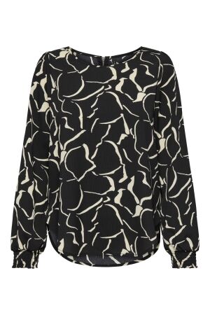 Only Only onlelite life l/s top noos ptm T-shirt Lange mouw black rebel graphic