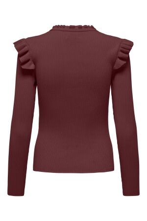 Only Only onlsia sally ruffle ls pullover knt noos Trui syrah