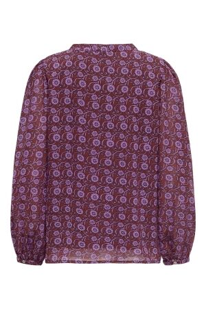 Only Only onlstar life l/s v-neck top ptm T-shirt Lange mouw syrah block boho