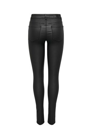 Only Only onlanne k mid waist coated pnt noos Broek black